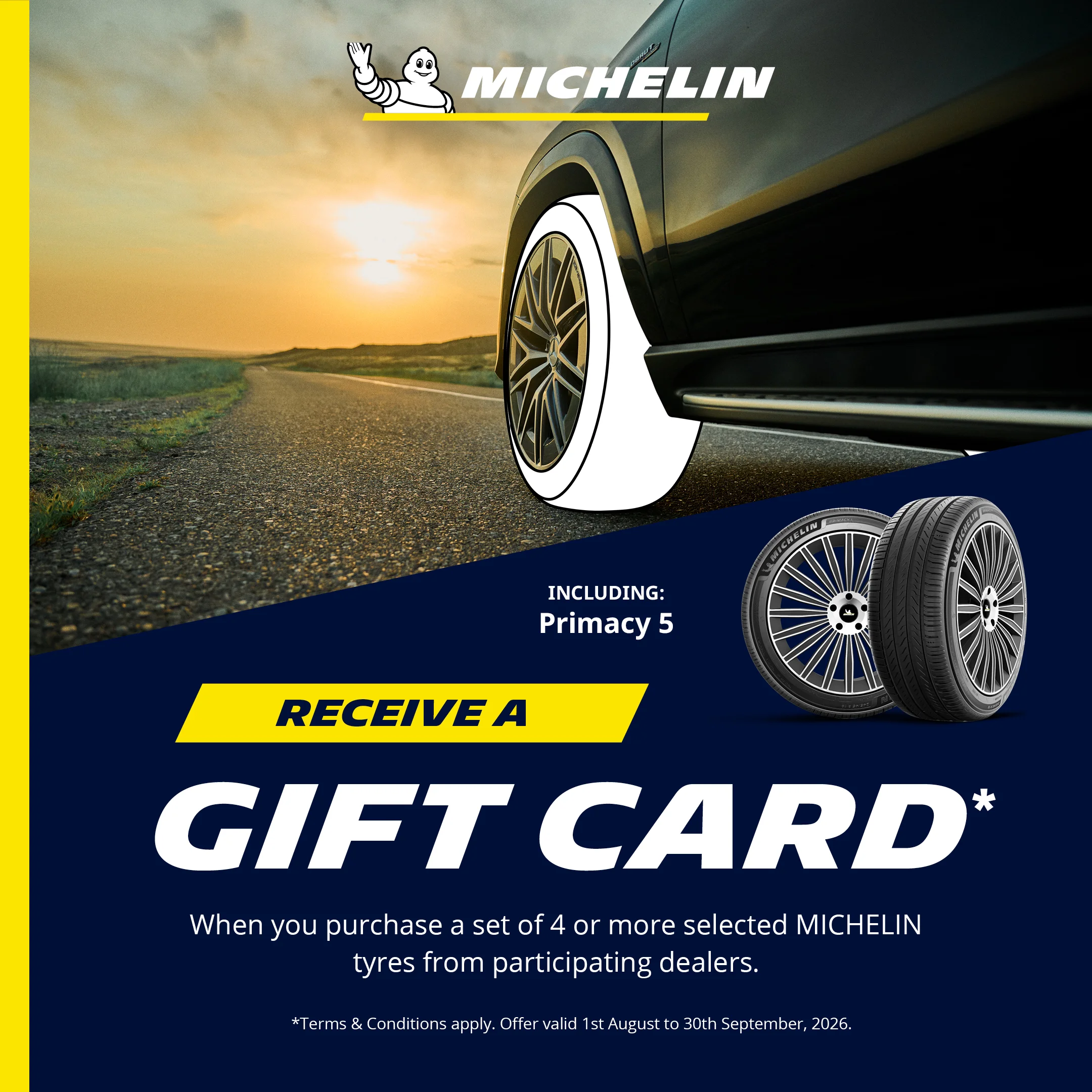 Michelin Claim a Gift Card